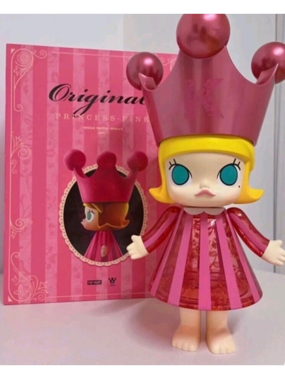 Authentic Pop Mart Mega Royal Molly 400% Original Princess -Pink NEW Sealed